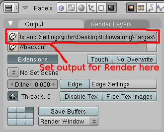 Blender Set Render Directory